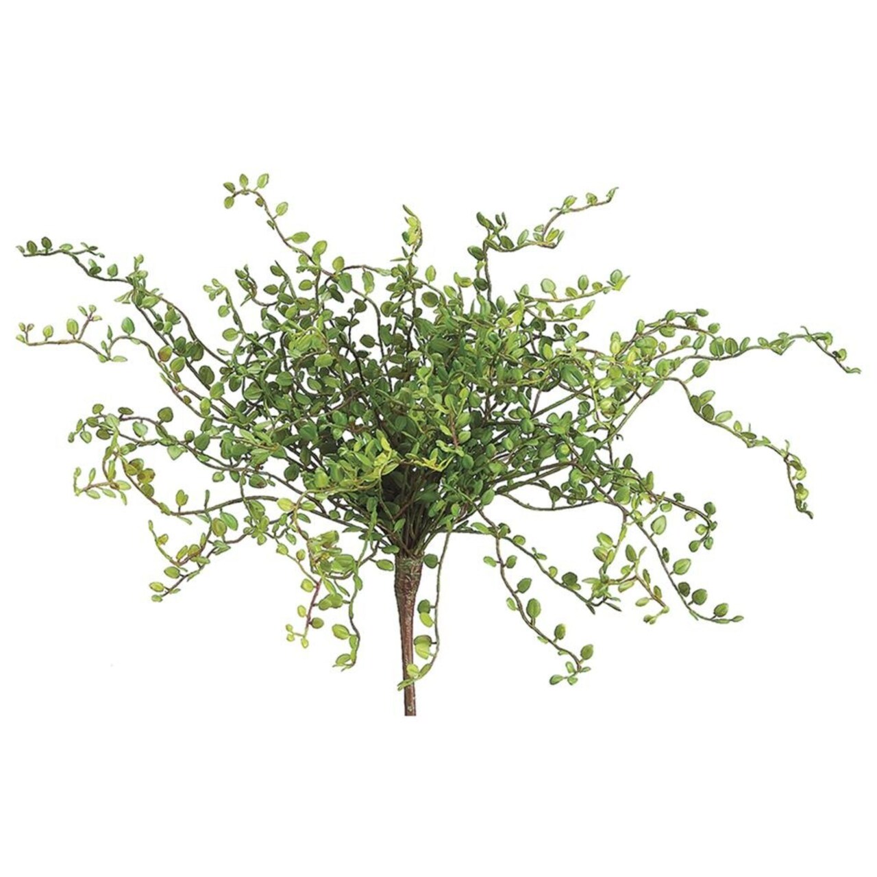 Allstate Button Leaf Artificial Bush Spray - 15" - Green